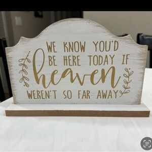 Decorative Wooden Sign with Inspirational Quote
